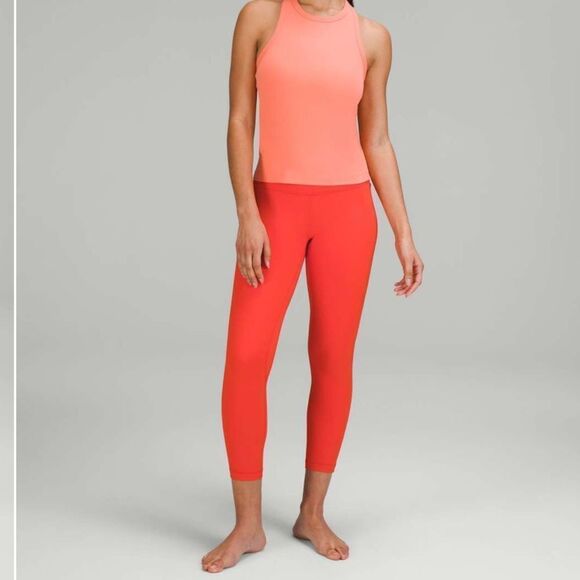 Lululemon Align High-Rise Pant 28" Pockets Solar Orange‎ NWT size 2 - Picture 2 of 5